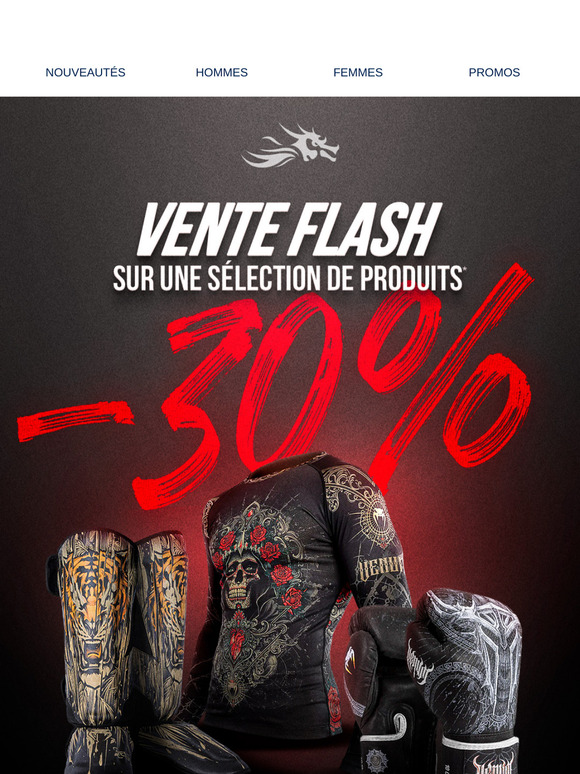 Vente Flash : -30% sur une sélection de textiles et d'équipements!🔥