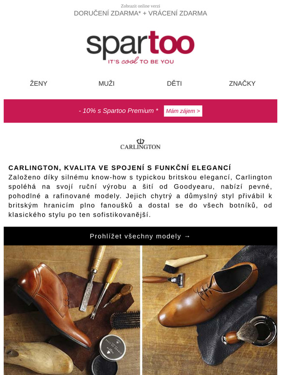 To nejlepší z nabídky obuvi, oblečení a tašek!✨ Doručení zdarma značek Carlington, Yurban, Globe, Reef, Camper, Oakwood, Vans s Converse