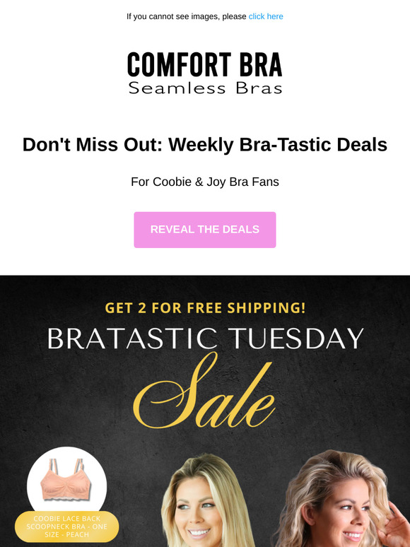2 deals for Coobie & 2 for Joy Bra 🎉