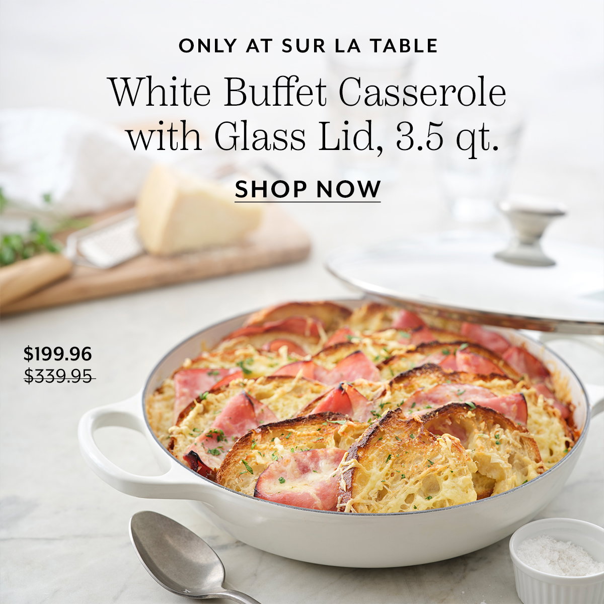 Le Creuset Buffet Casserole with Glass Lid, 3.5 qt.