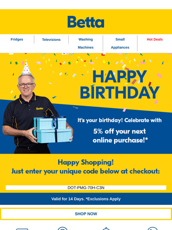 🎁Don't forget to use your Birthday discount offer!
