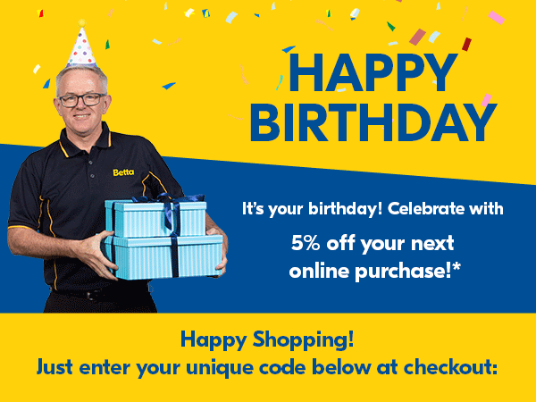 Happy Birthday! Celebrate with 5% off your online purchase