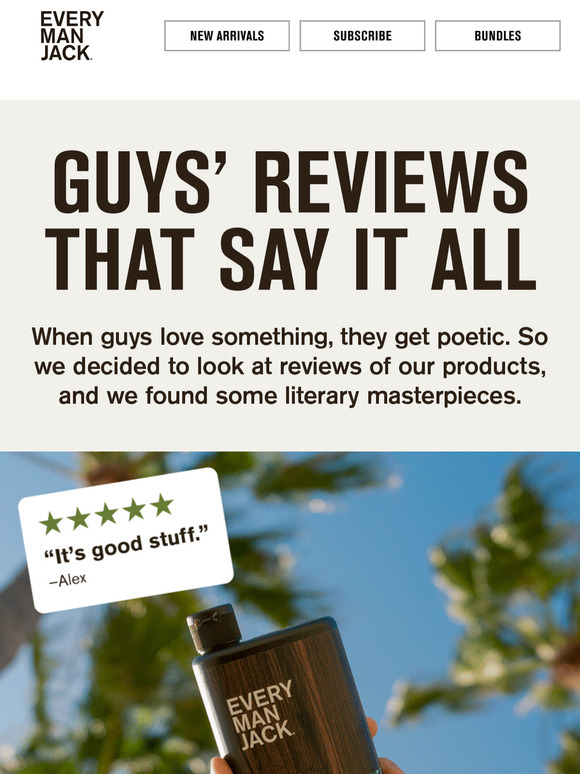 Men of many words: Reviews that say it all