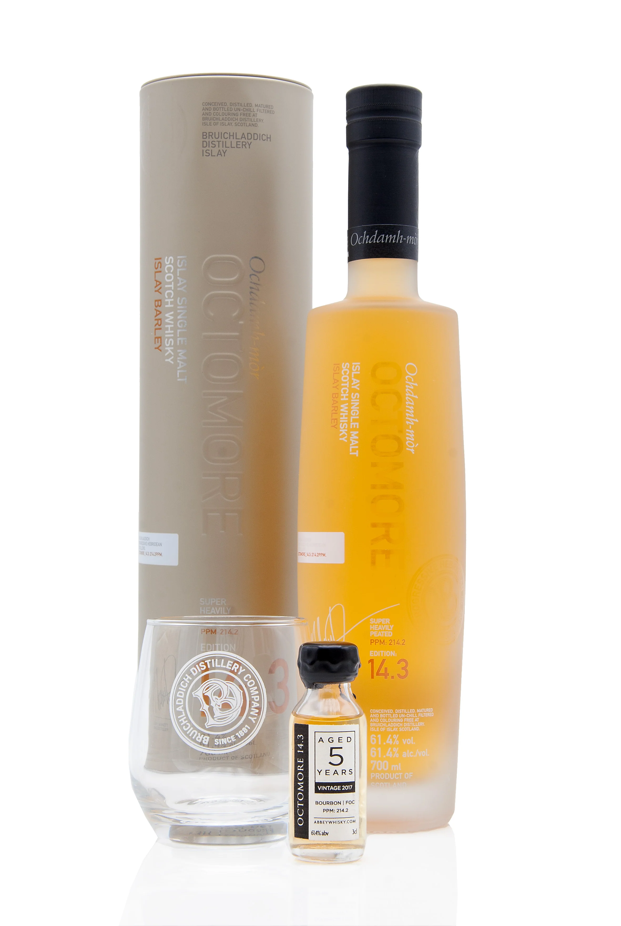 Octomore Edition 14.3 Bundle (With Glass & 3cl Sample)