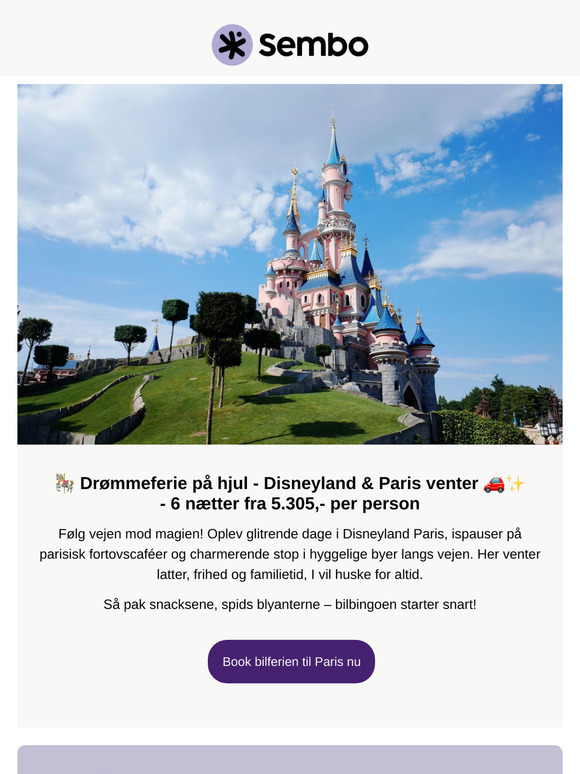 🚗 Biloplevelsen venter denne sommer – er I klar til Disneyland Paris?