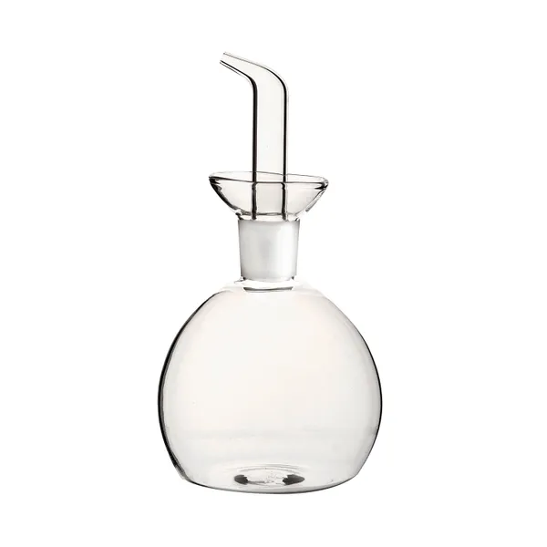 Öl-/Essigfläschchen rund, Glas, 250 ml