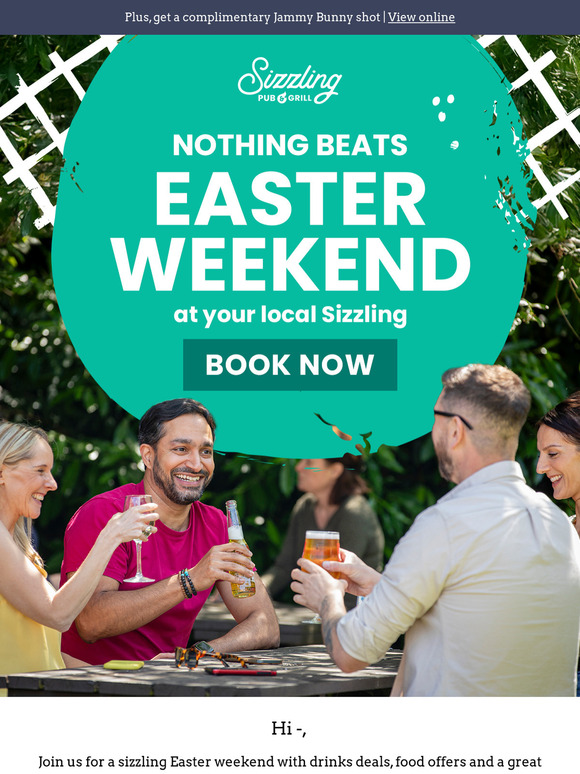 Join us for a Sizzling Easter holiday! 🐰