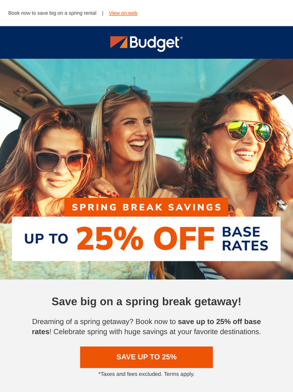 EXCLUSIVE DEAL: Save up to 25% on a spring getaway