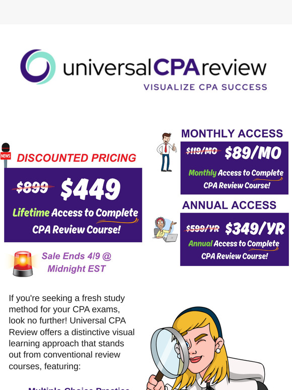 😱 Grab Discounted Pricing to Universal CPA Review