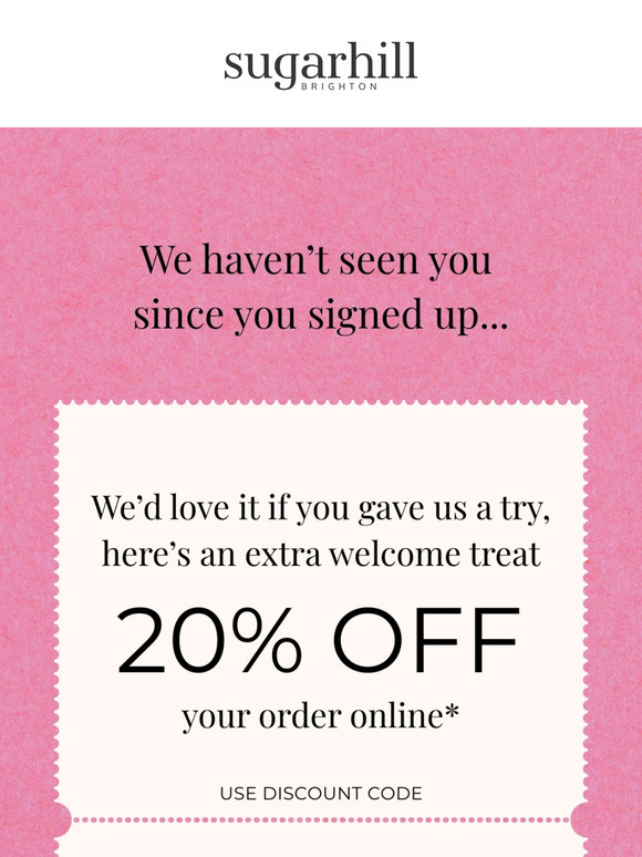 Grab 20% Off Your Order!