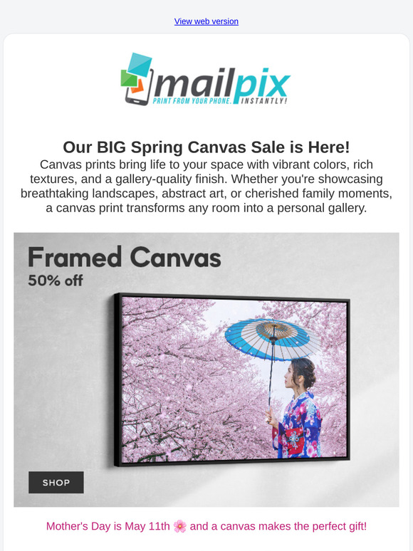 🌸 Elevate Your Décor with 50% off Framed Canvas 🌸