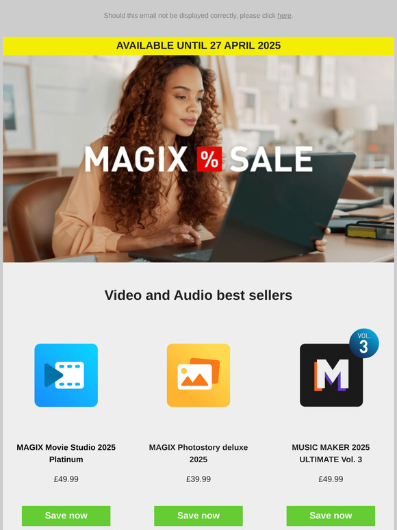 Best-selling MAGIX software – bring creative home!
