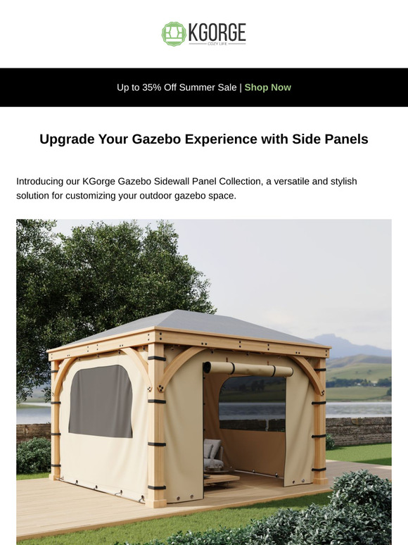 Upgrade your gazebo experience with sidewall panels 🏖️🌴