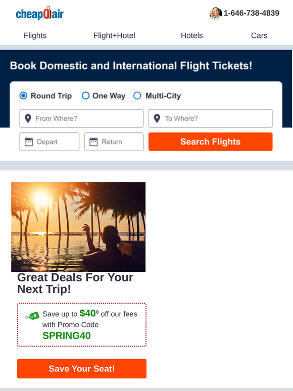 ✈  Great Deals For Your Next Trip!