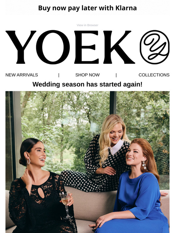 Ready for the wedding? YOEK has your ideal outfit!