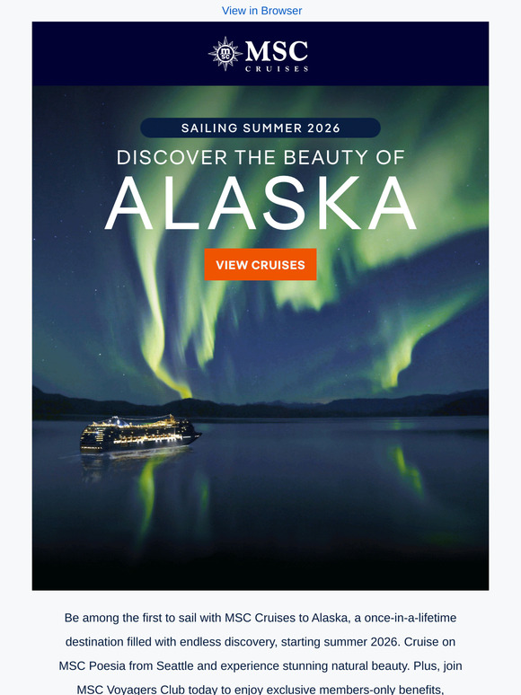 Journey to Alaska in Summer 2026!