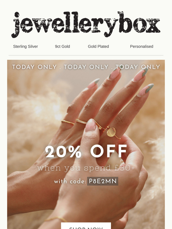 Exclusive 20% Off, Today Only!
