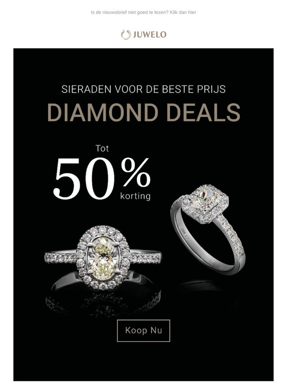 💎 Diamanten sieraden vandaag tot 50% goedkoper