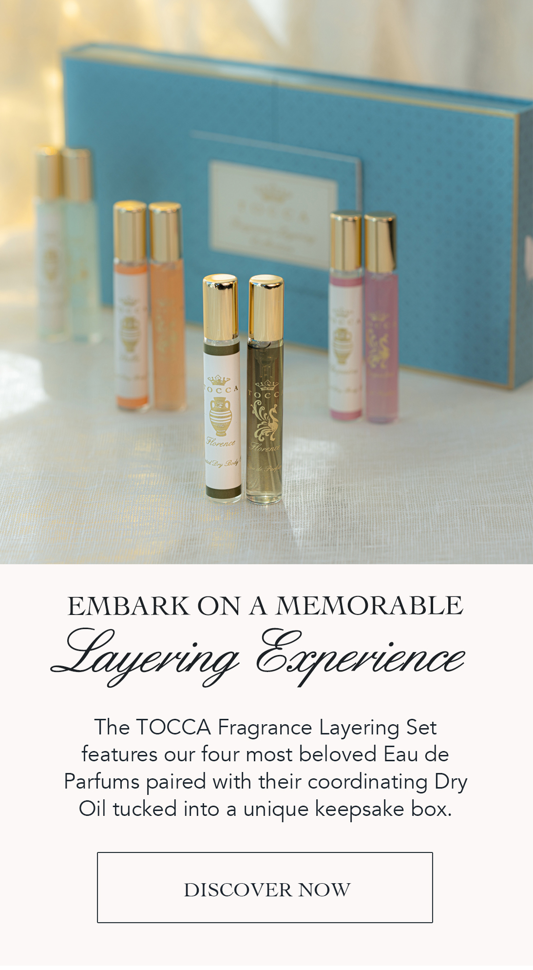 A memorable way to experience fragrance layering