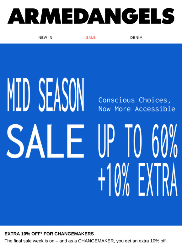 Final sale week – 10% extra just for you
