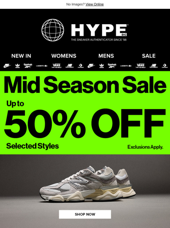Live now: Up to 50% off