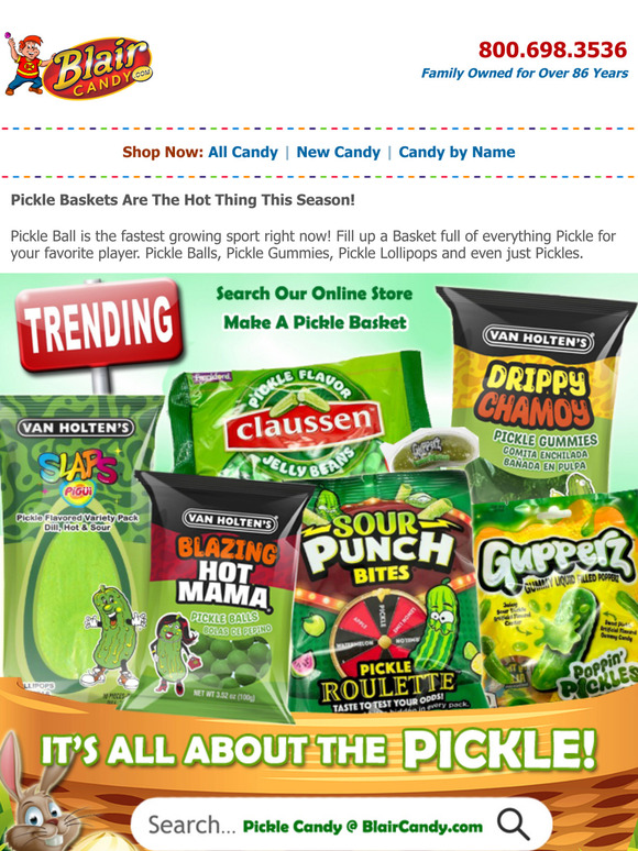 It's Here! Pickle Ball Candy! Check it Out!