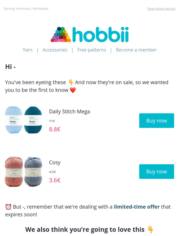 Now on sale: —, are you still interested?