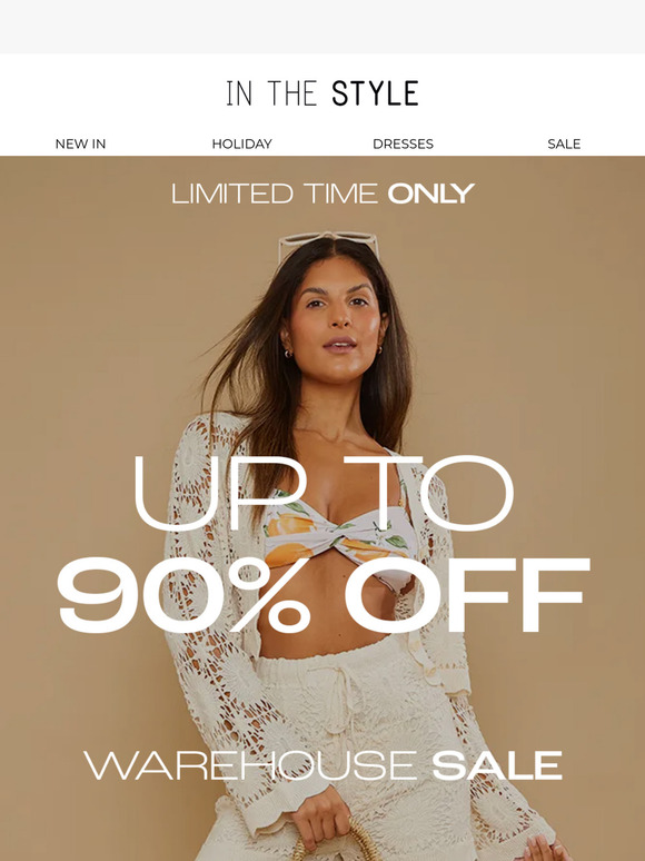 SALE! Up to 90% off
