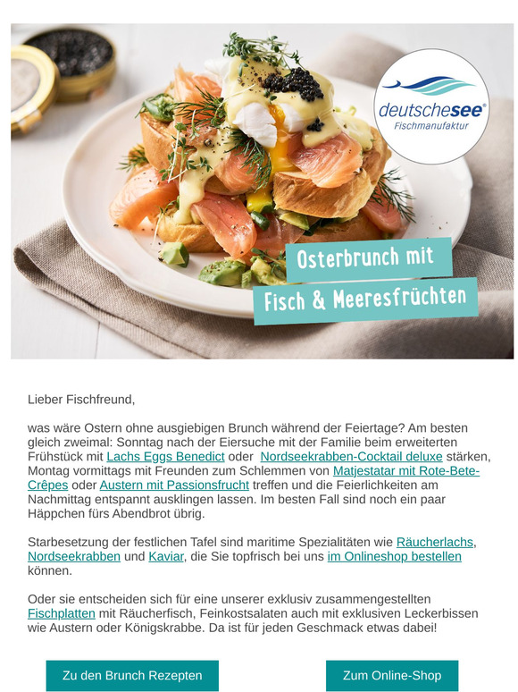 🐣 Osterbrunch-Rezepte mit Seafood 🐟