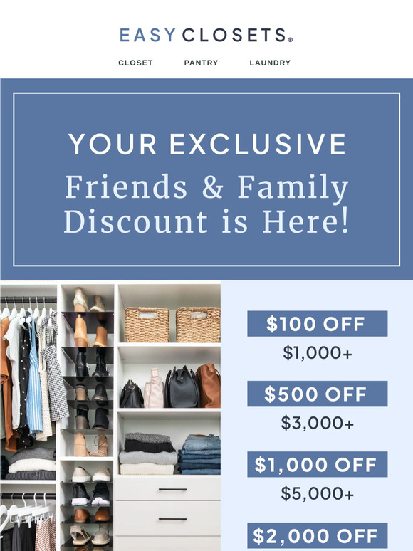 Save up to $2,000 Off—Family & Friends Event Starts Now!