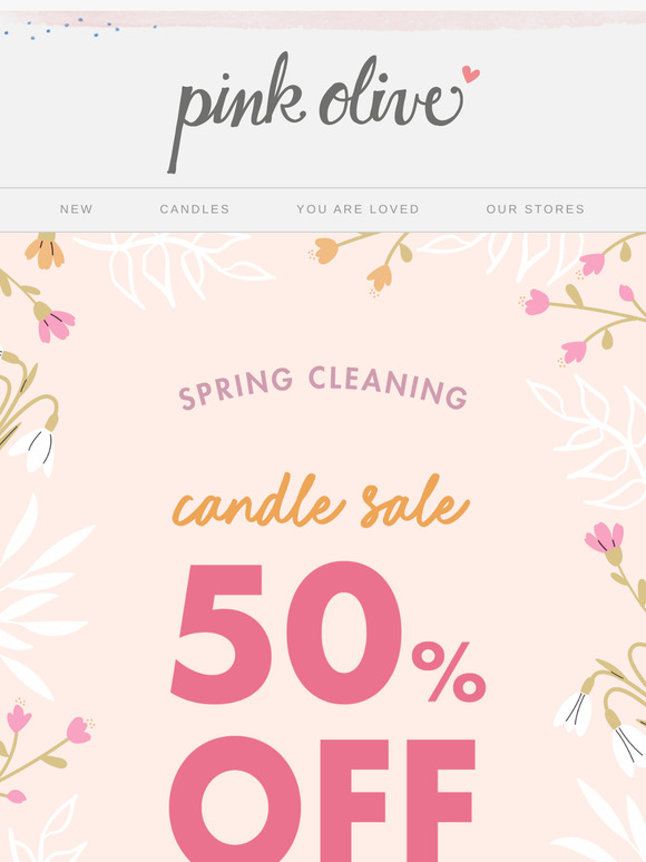 Spring Cleaning Candle Sale 🧹✨