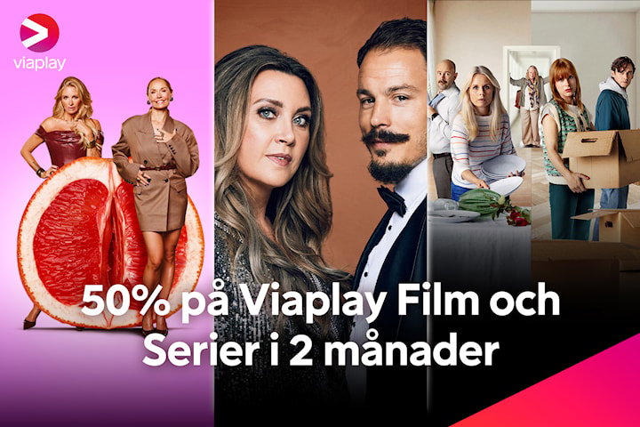50% rabatt på Viaplay Medium i 2 månader