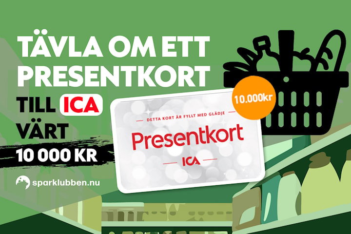 Tävla och vinn 10.000 kr presentkort på ICA eller Willys