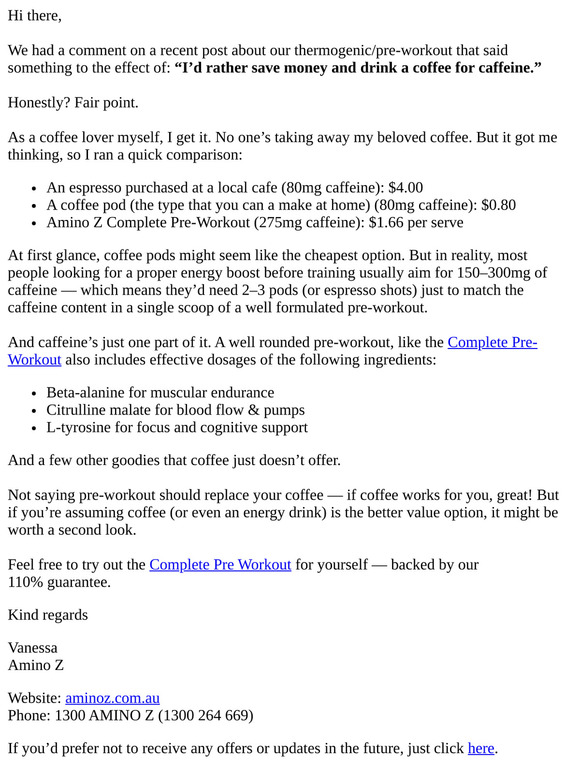 Is Pre-Workout Cheaper Than Coffee?