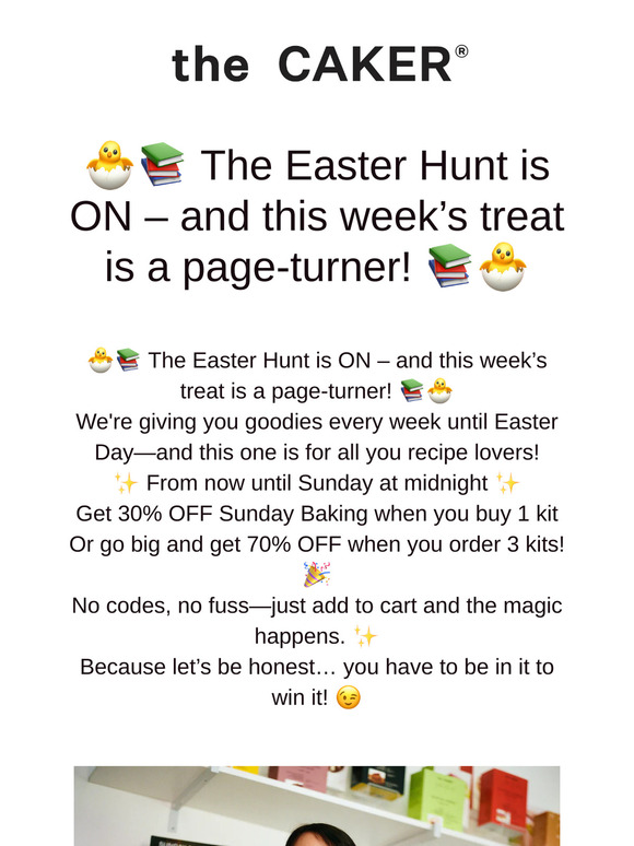 Up to 70% off Sunday Baking 3