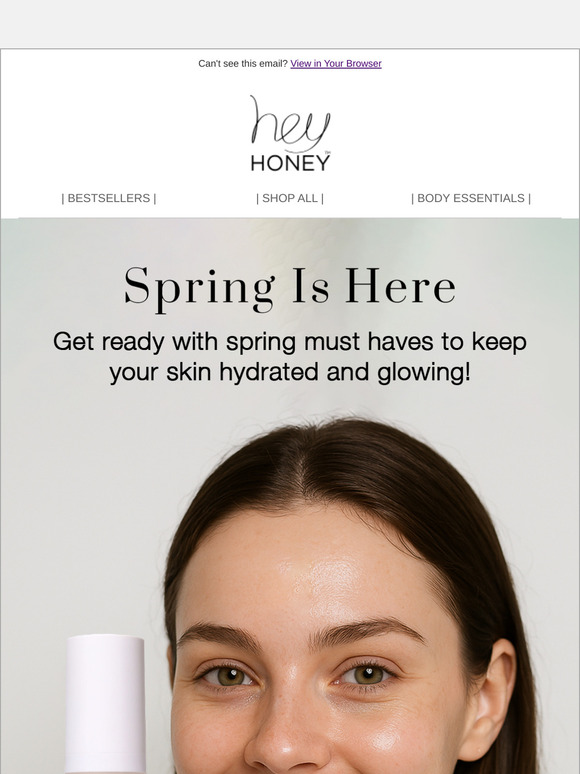 Newsletter A reminder from your skin, Its spring time!