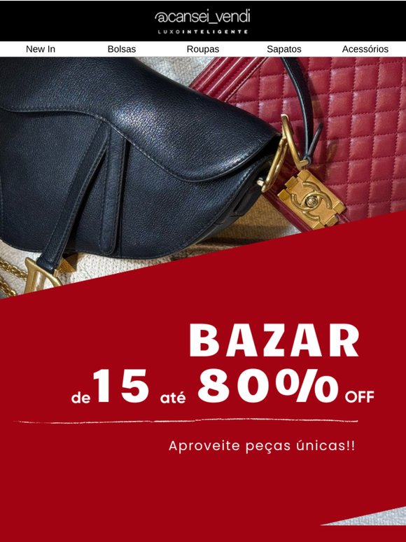 🔴COMEÇOU o MAIOR BAZAR de 15% até 80%OFF!!!
