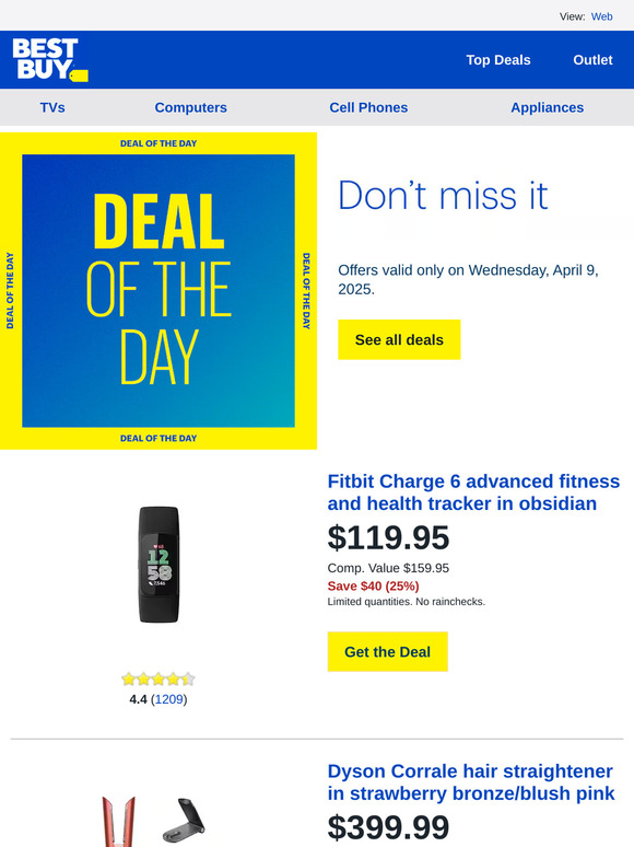 Today only: Save $40 on a Fitbit Charge 6 fitness tracker, plus more