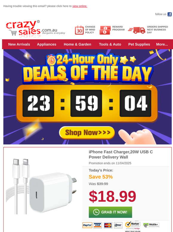 Charge Quick: $18.99 iPhone Deal!