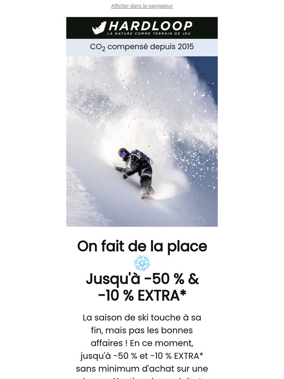 Dernière glisse⛷Jusqu'à -50 % & -10 % EXTRA sur Ortovox, Sorel, Reusch, Dakine, Rossignol, Helly Hansen...