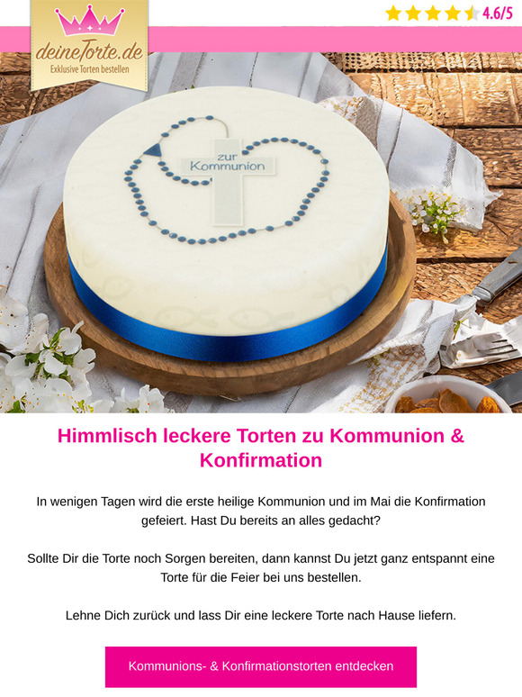 Kommunion ohne Torte? 🍰 Das muss nicht sein.