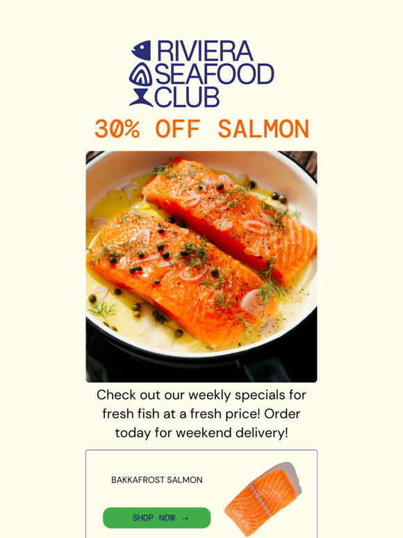 Catch 30% Off Salmon! 🎣