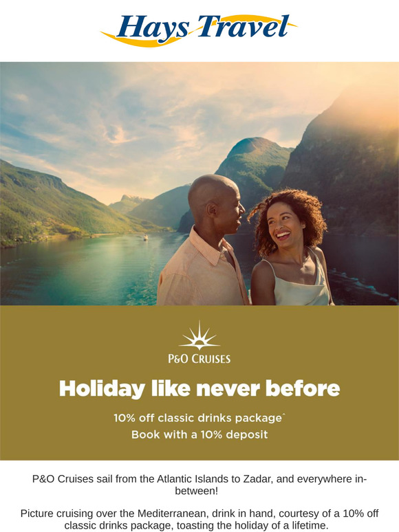 Save On Your Next P&O Cruise Getaway!