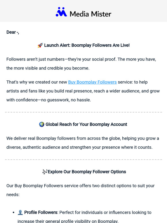 📉 Low Followers on Boomplay?