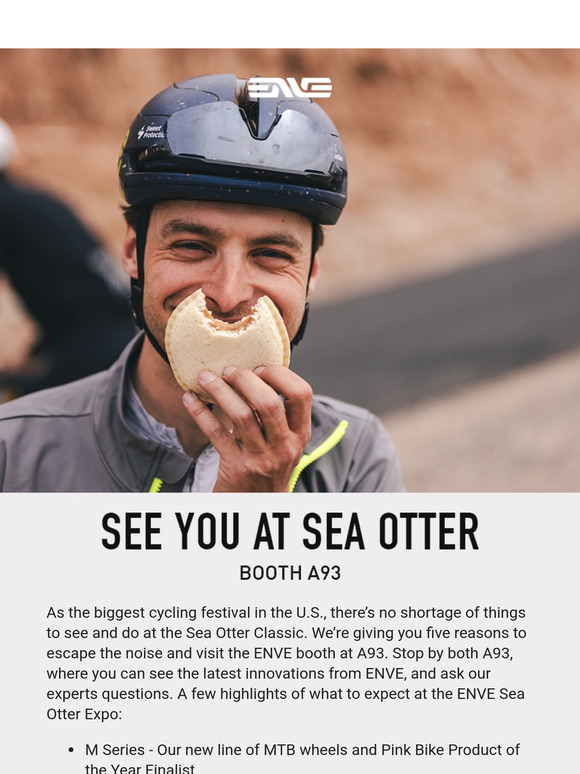 Visit ENVE at the Sea Otter Classic - Booth A93