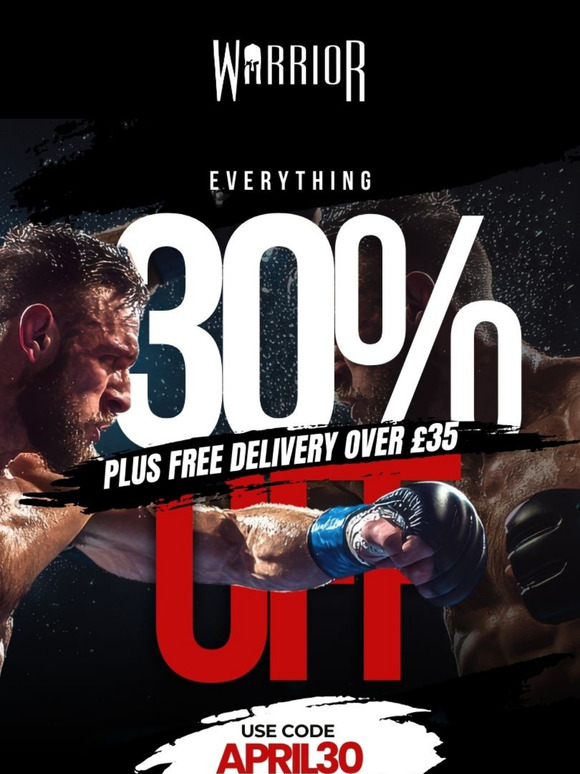 30% Off Everything + Free Delivery Over £35