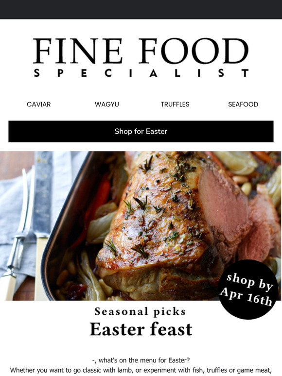 Taste rare and premium Easter ingredients