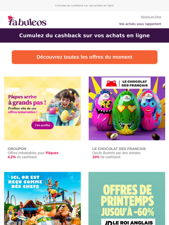 Spécial Vacances de Pâques