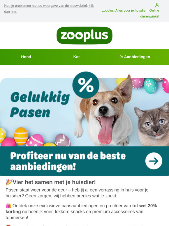 🐰 Paas deals: tot 20% besparen!