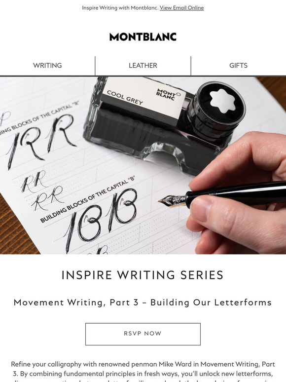 Join our next Inspire Writing class, Movement Writing, Part 3 – Building Our Letterforms